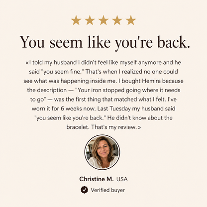 Hemira Hematite Bracelet | Your Natural Menopause Solution