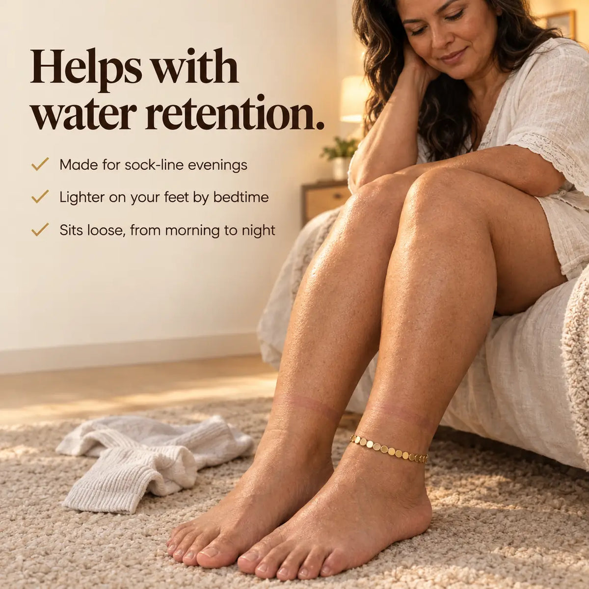 Haima Hematite Anklet | Your Natural Solution for Heavy, Tired Legs - image 3